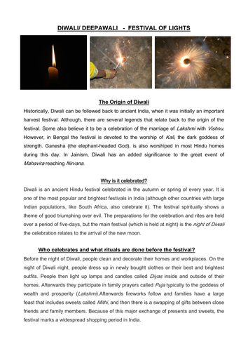 Diwali -The Festival of Lights