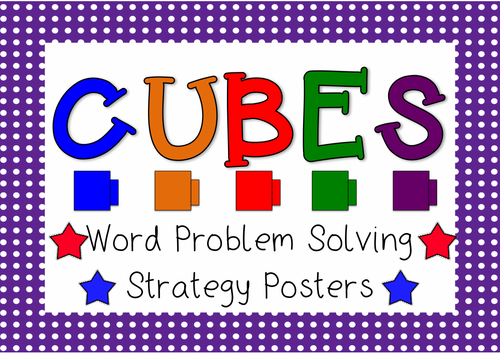 problem solving cubes poster