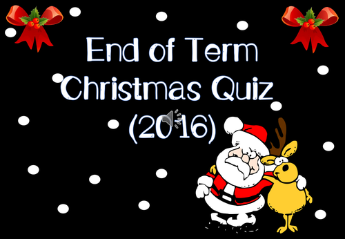 Fun Time Filler Christmas Quiz 2016