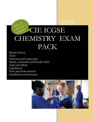 CIE IGCSE Chemistry Exam Pack