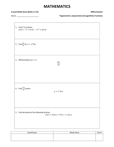 C3 Differentiation (Mixed)