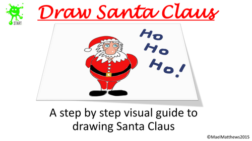 Let's Draw Santa Claus! - Christmas Resource for Junior and Middle school