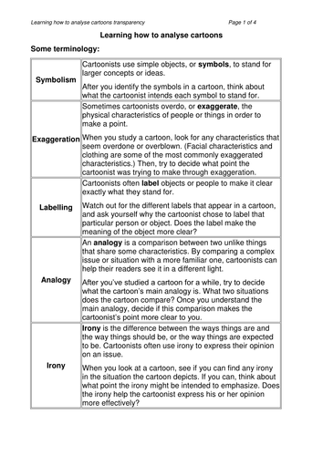 How to analyse cartoons