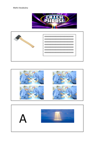 Maths Catchphrase 