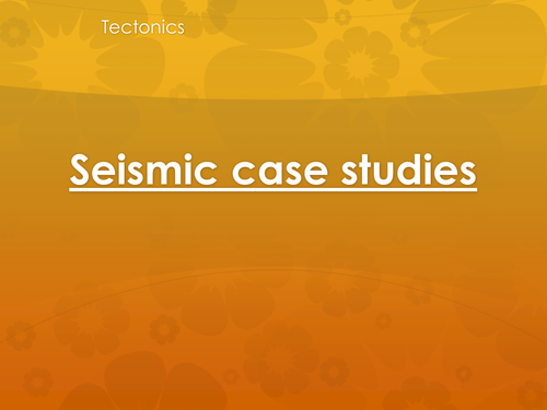 Seismicity Case Studies - Mexico Cit & Lorma Prieta