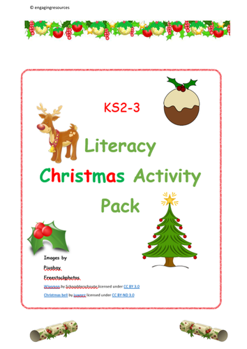 Christmas Activity Pack - KS2 and KS3 English and Literacy 