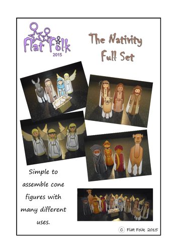 Nativity Figures - Flat Folk
