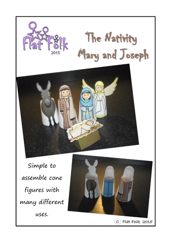 Nativity Figures - Mary, Joseph and baby Jesus