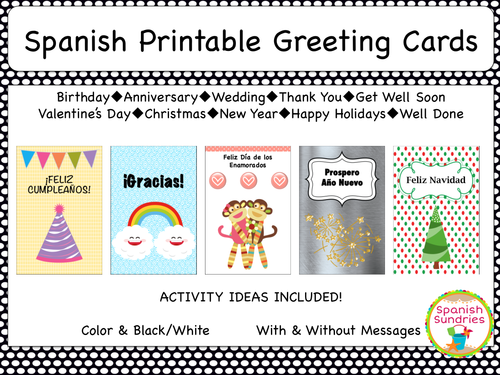 Spanish Greeting Cards