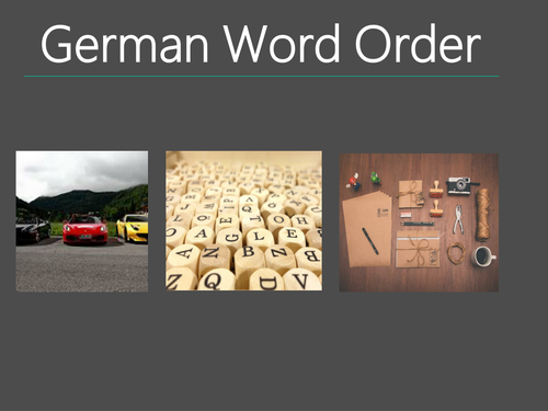 German Word Order _ What are the general rules for word order in German ...