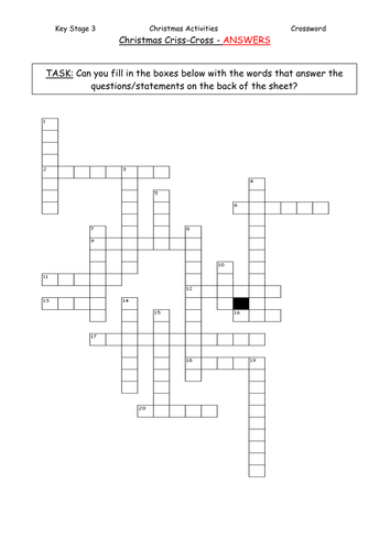 Christmas Criss-Cross