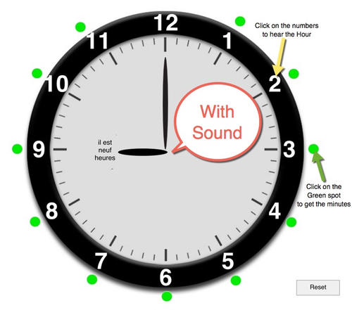 Learn how to tell time in french teaching resources