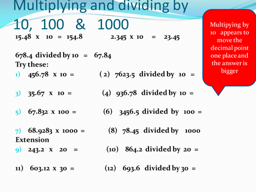 Adding and comparing decimal numbers