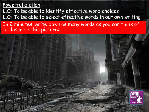 Effective vocabulary choices in descriptive and narrative writing