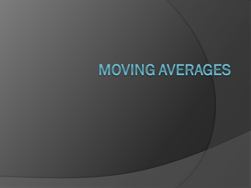 Moving Averages / Statistical Forecasting