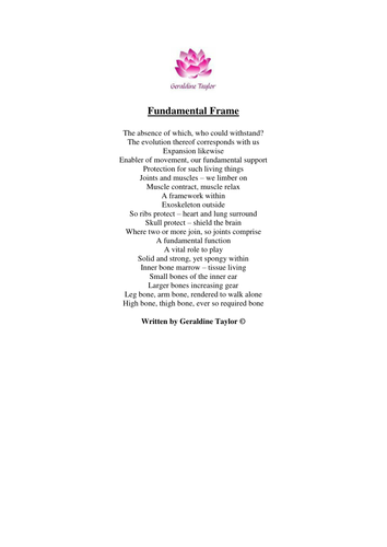 Fundamental Frame Poem