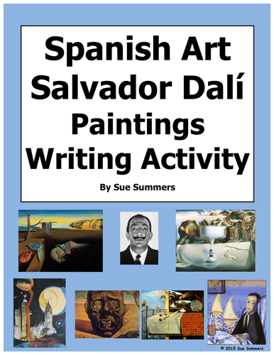 Spanish Art Writing Activity - Salvador Dali Paintings