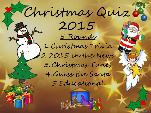 Christmas Quiz 2015
