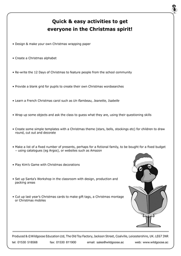 Christmas Teaching Ideas