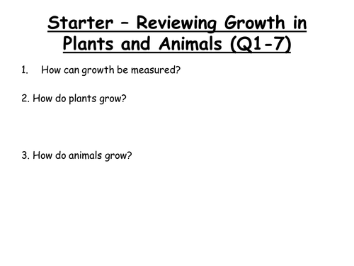 B2 - Growth and Blood Lesson