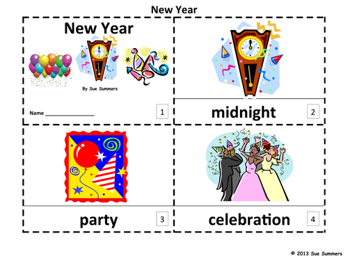 New Year 2 Emergent Reader Booklets