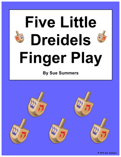 Hanukkah Five Little Dreidels Finger Play