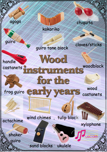 Wooden instruments for the early years
