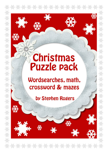 Christmas Games and Puzzles; wordsearches, crossword, mazes, word problems