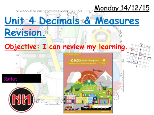 Theta One Unit 4 Decimals & Measures Kahoot Revision Quiz