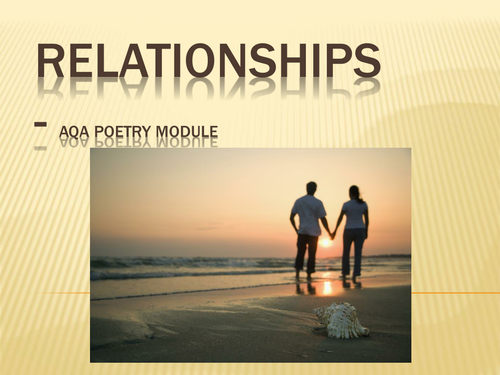 Relationship cluster – AQA poetry