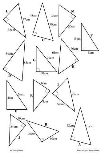 Pythagorean Triples (Codebreaker) | Teaching Resources