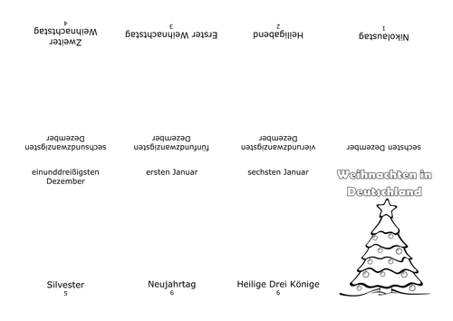 German: Christmas Booklet (Updated)