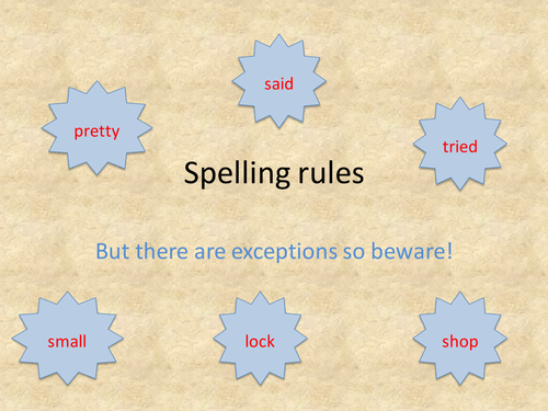 Spelling Rules 