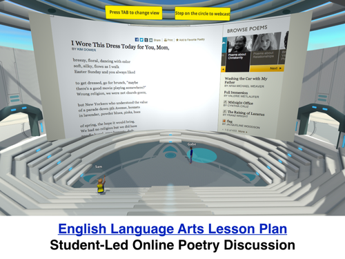 Having Student-Led Online Poetry Discussions in a 3D World