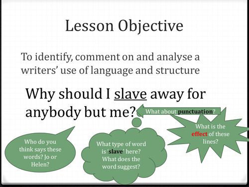 A Taste of Honey SOW