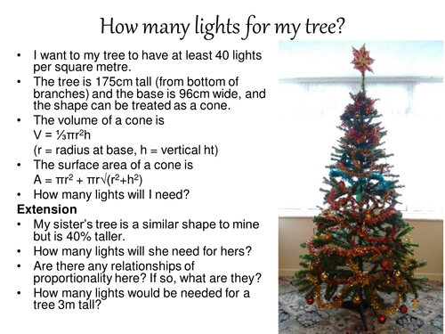 How many lights for my tree?
