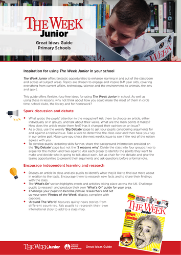The Week Junior - Secondary Great Ideas - KS3