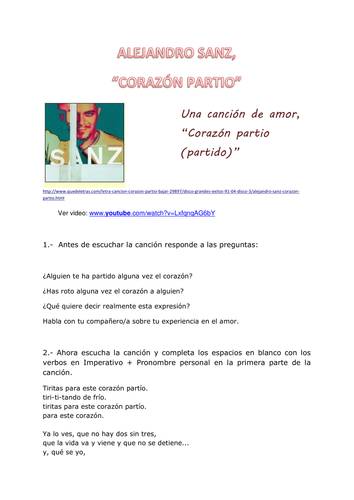 Alejandro Sanz: Corazon Partio