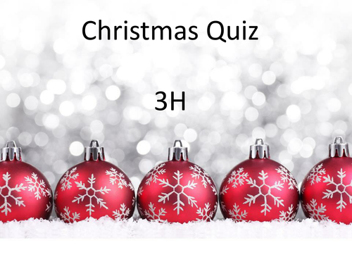 Christmas Quiz | Teaching Resources