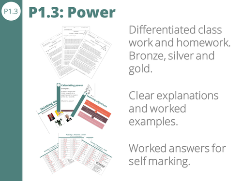 P1.3 Power calculations - Watts, joules and seconds