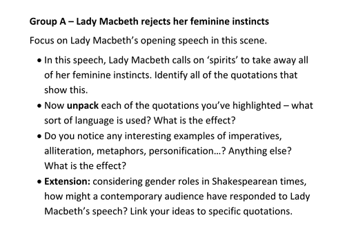 lady macbeth essay act 1 scene 5