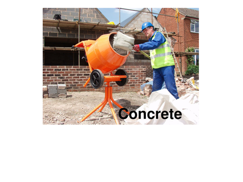 Cement, concrete and ratio (lesson)