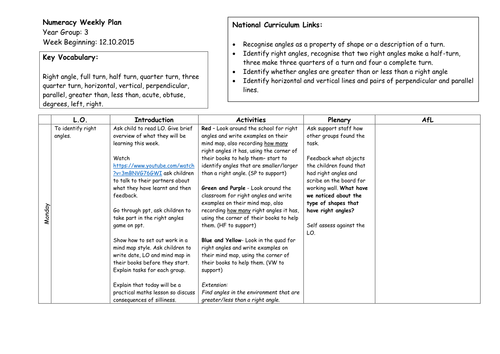Types of lines and angles Y3/4