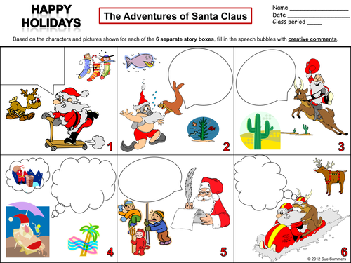 The Adventures of Santa Claus Creative Writing - ENGLISH