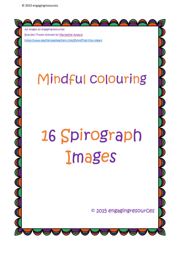 Mindful Colouring - Maths, Art or Tutor time activity