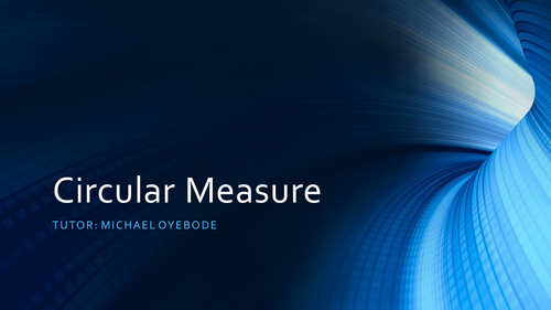 Circular Measure - Engineering Maths