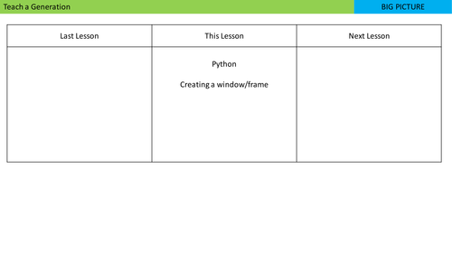 Python - Creating a window using tkinter