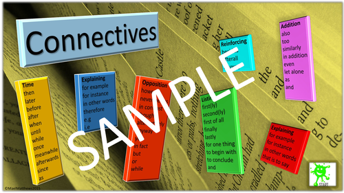 New for 2016. KS2 and KS3 English - Connectives Poster. 