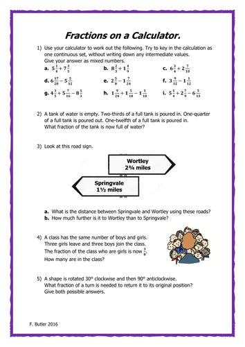 Using a Calculator Homework Pack (HIGHER and FOUNDATION - Grades E-C)