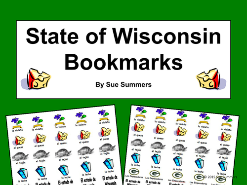 State of Wisconsin Bookmarks in Spanish